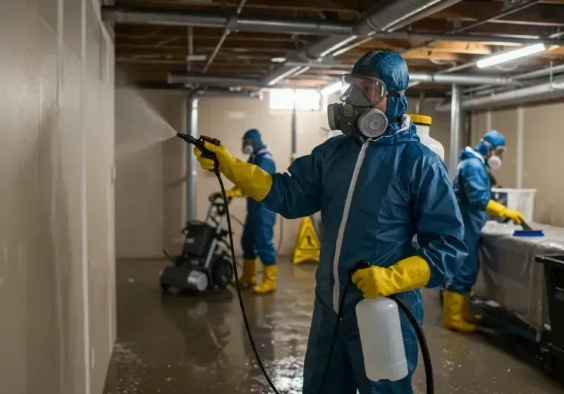 Basement Sanitization and Antimicrobial Treatment process in Portsmouth, NH