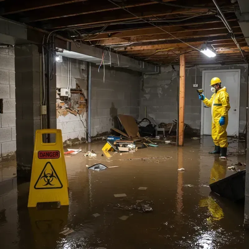 Flooded Basement Electrical Hazard in Portsmouth, NH Property